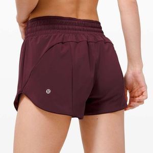 Like New Lululemon Choose a Side MR 3" Short in Cassis/Chianti